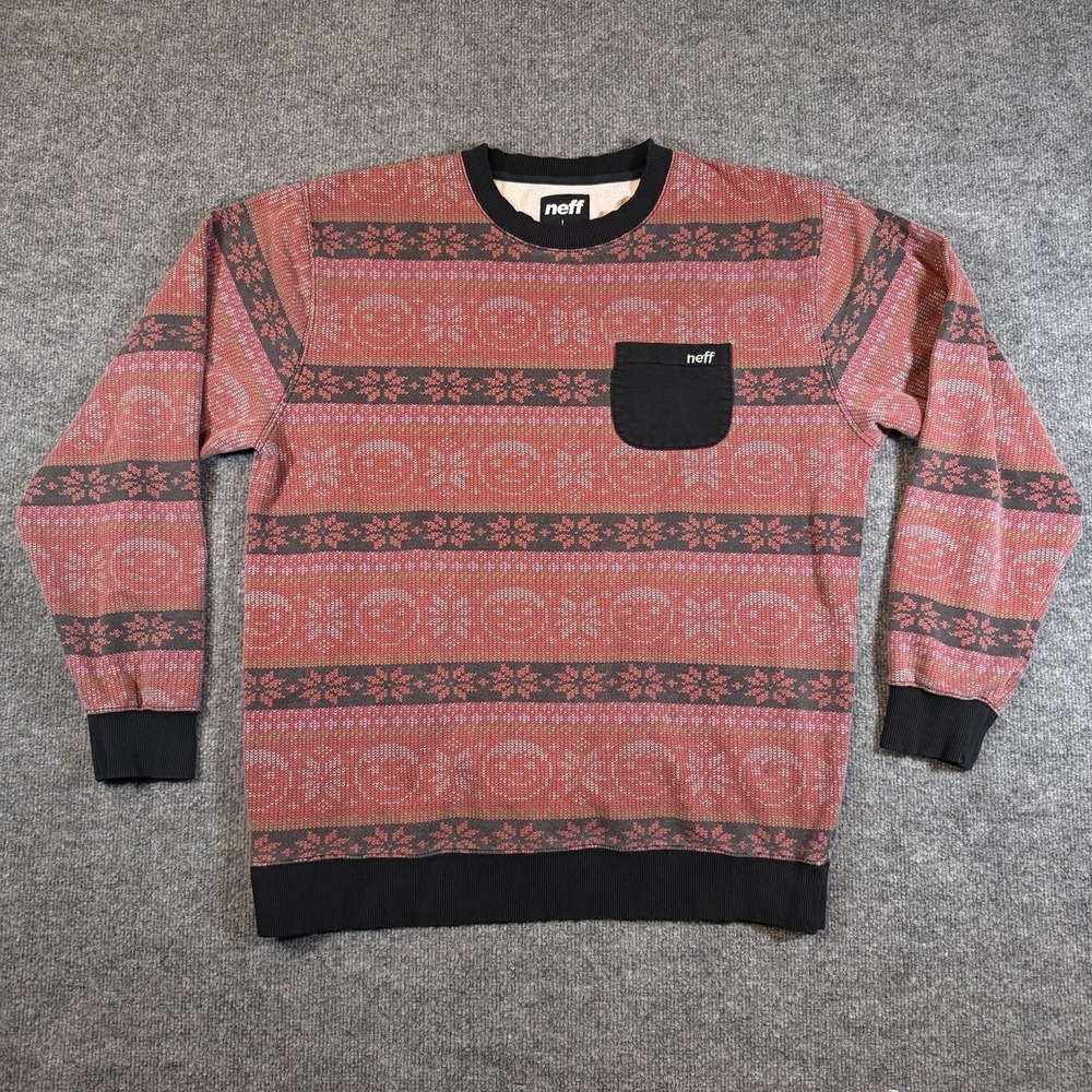 Neff Crewneck Holiday Sweater Christmas Festive Size‎ Large